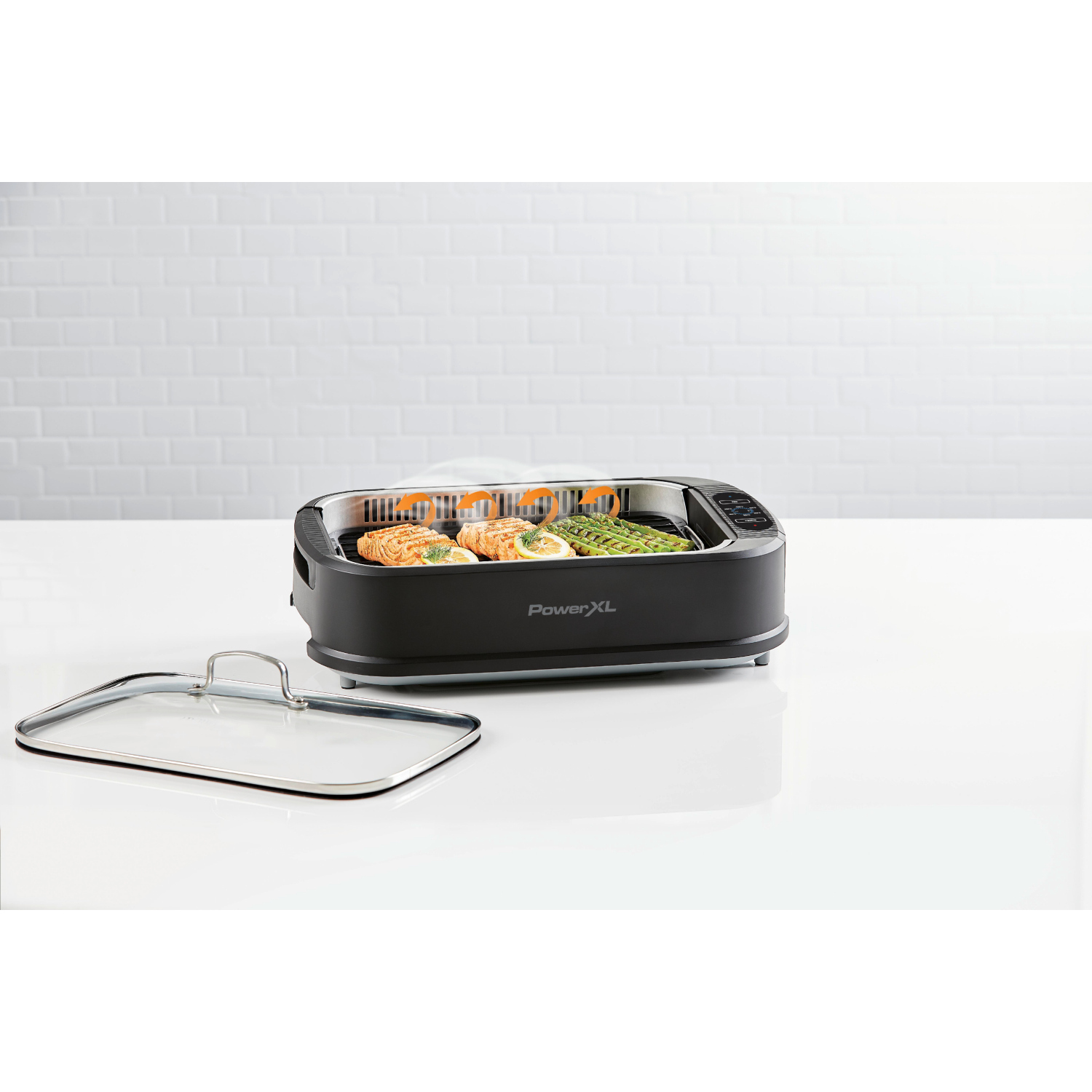 Smokeless grill outlets