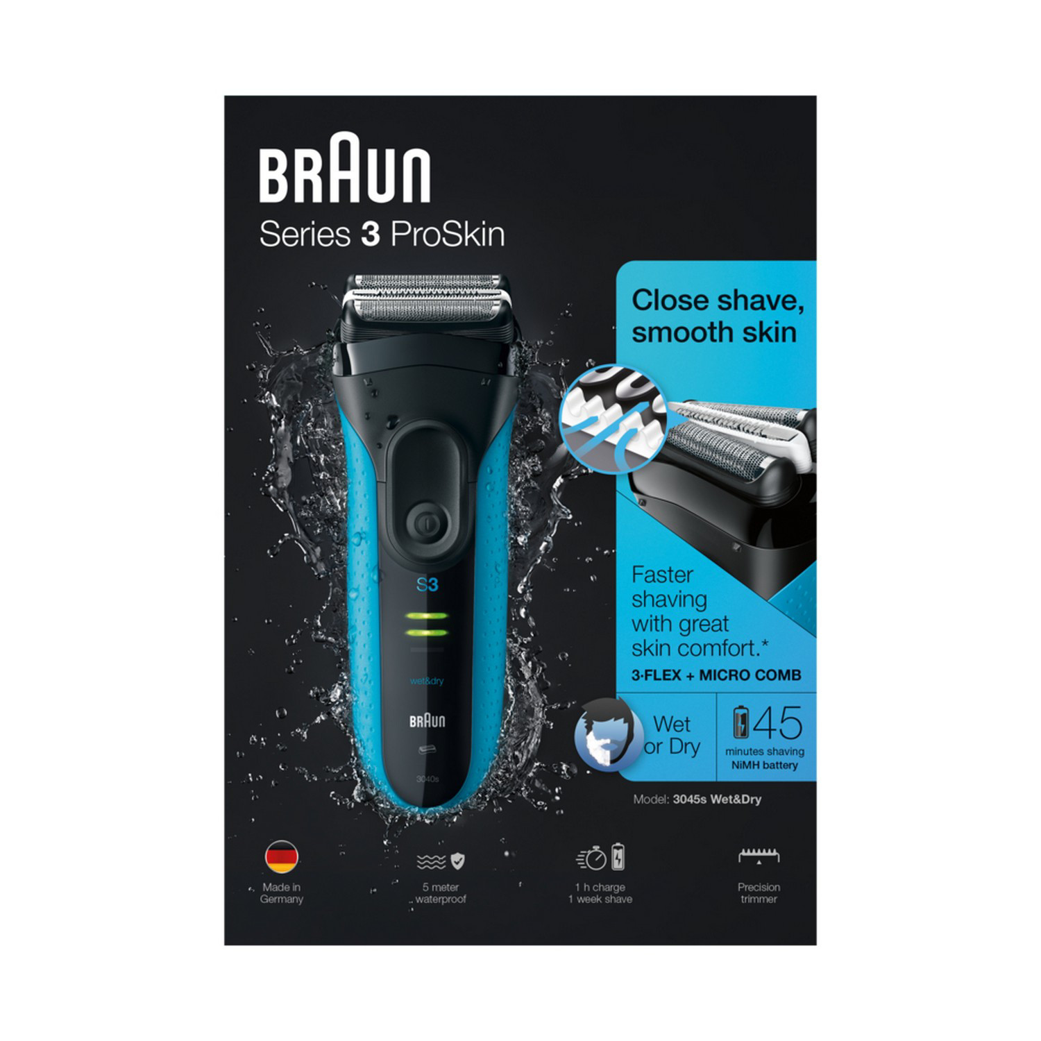 Braun Series 3 | 3045s electronic4you - wet&dry ProSkin