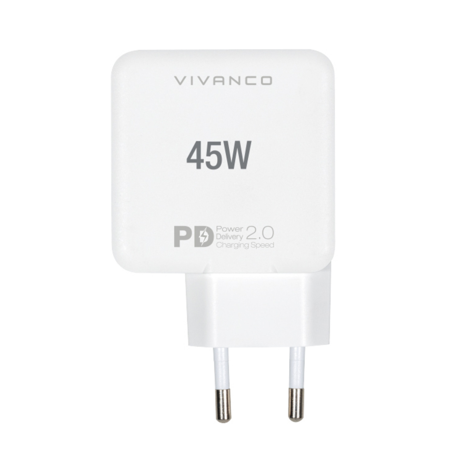 Vivanco Handy Ladegerät mit Schnellladefunktion USB-C® Weiß